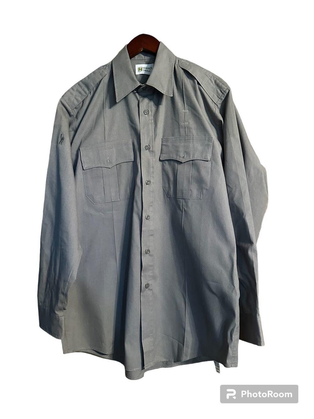 HORACE SMALL NEW DIMENSION® POPLIN LONG SLEEVE SHIRT SIZE 16.5 35